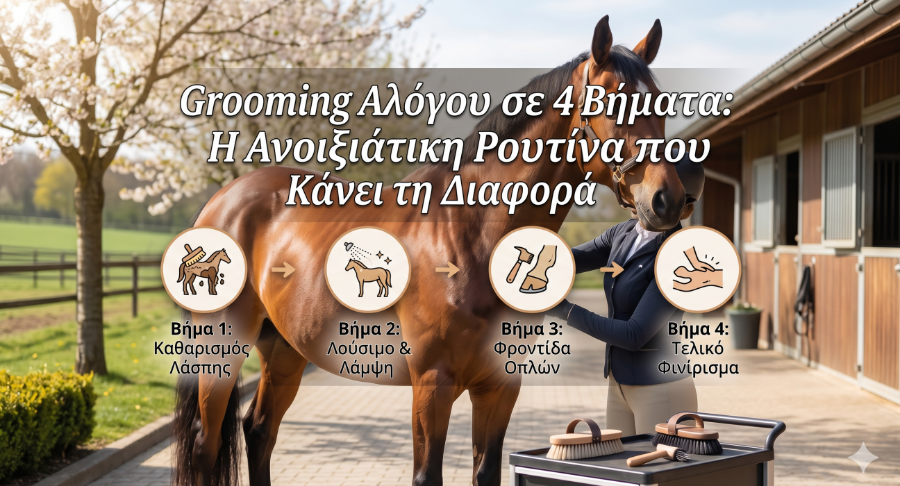 Grooming Αλόγου σε 4 Βήματα: Η Ανοιξιάτικη Ρουτίνα που Κάνει τη Διαφορά