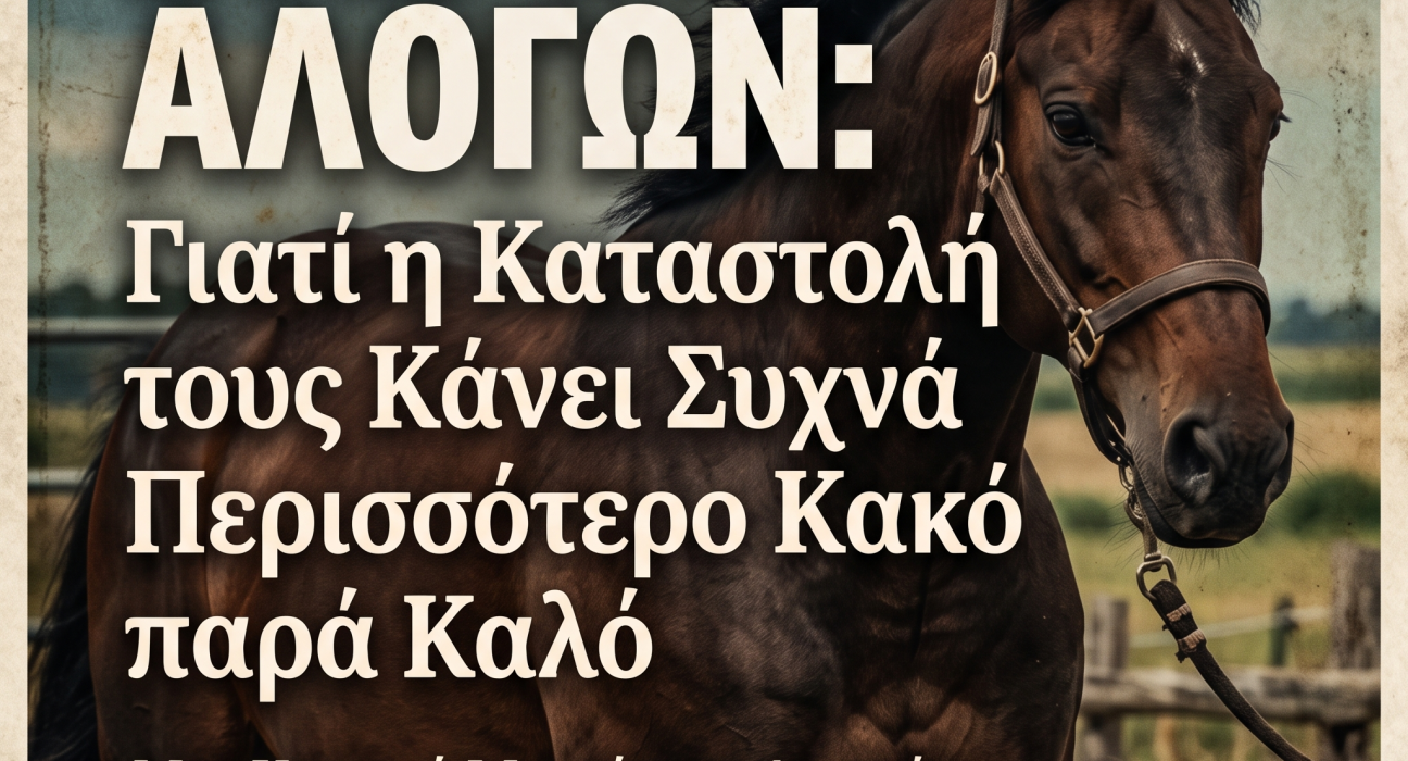 Στερεότυπα Αλόγων Γιατί η Καταστολή τους Κάνει Συχνά Περισσότερο Κακό παρά Καλό
