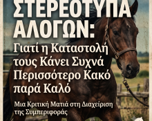 Στερεότυπα Αλόγων Γιατί η Καταστολή τους Κάνει Συχνά Περισσότερο Κακό παρά Καλό